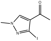 Ethanone, 1-(3-iodo-1-methyl-1H-pyrazol-4-yl)- Structure