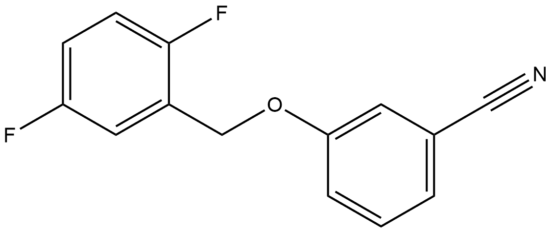 3-[(2,5-Difluorophenyl)methoxy]benzonitrile Structure
