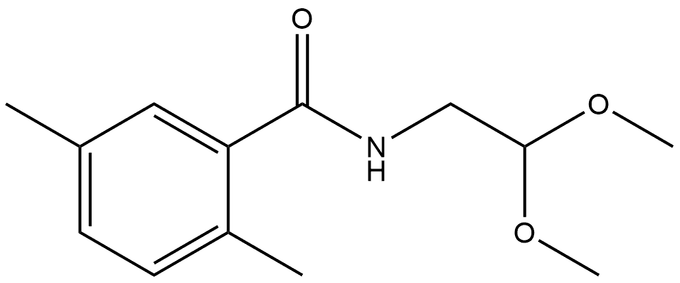N-(2,2-Dimethoxyethyl)-2,5-dimethylbenzamide Structure