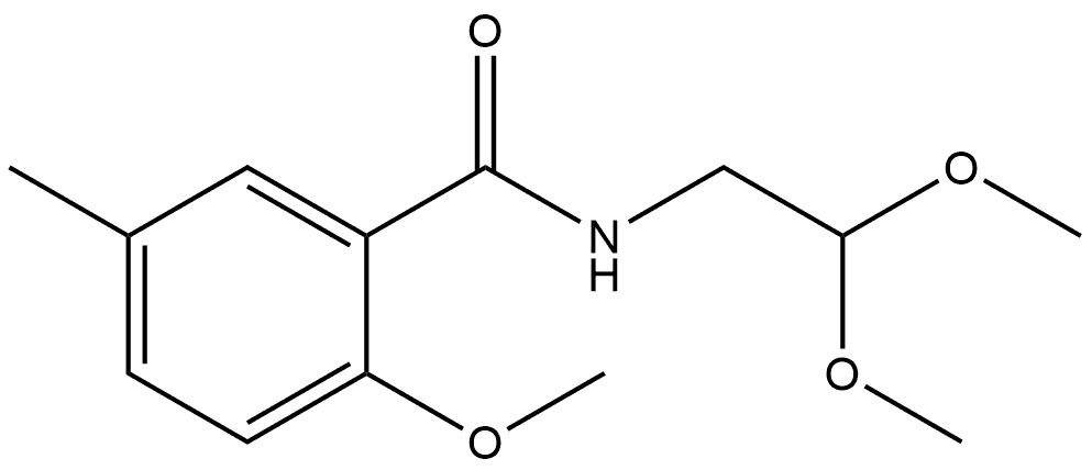 N-(2,2-Dimethoxyethyl)-2-methoxy-5-methylbenzamide Structure