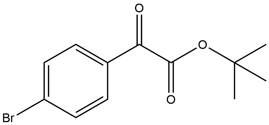 Benzeneacetic acid, 4-bromo-α-oxo-, 1,1-dimethylethyl ester Structure