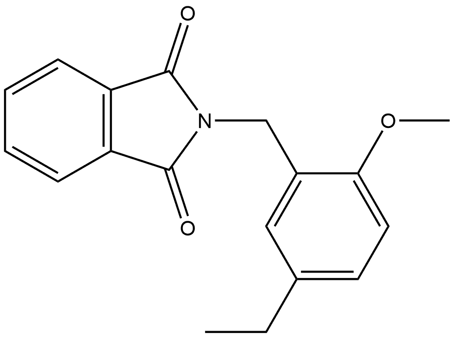 2-[(5-Ethyl-2-methoxyphenyl)methyl]-1H-isoindole-1,3(2H)-dione Structure