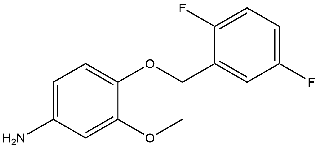 4-[(2,5-Difluorophenyl)methoxy]-3-methoxybenzenamine Structure
