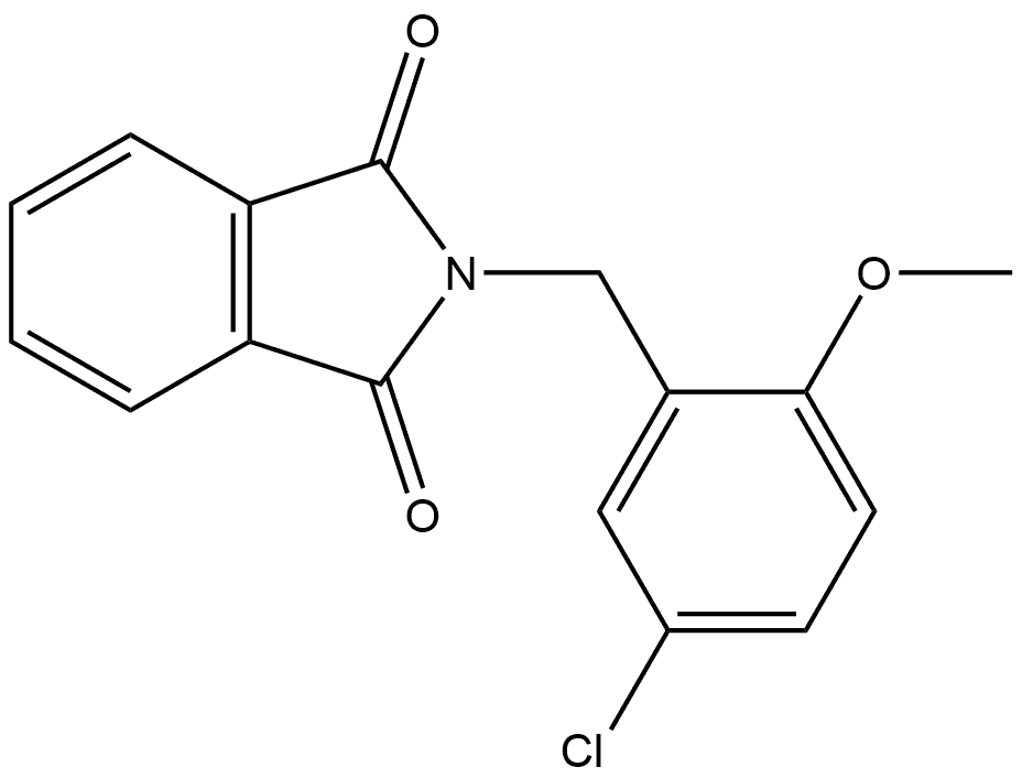 2-[(5-Chloro-2-methoxyphenyl)methyl]-1H-isoindole-1,3(2H)-dione Structure