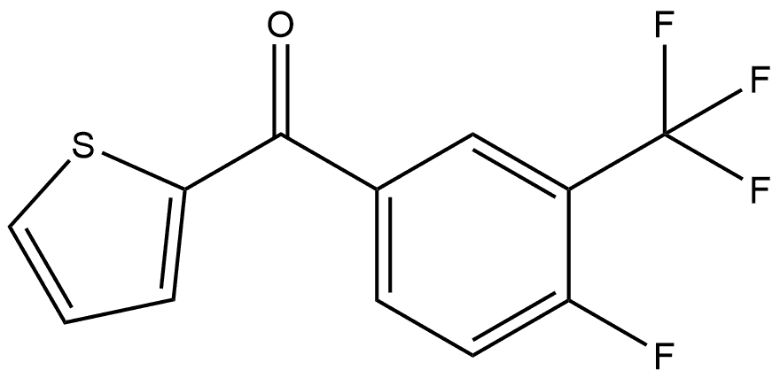 4-Fluoro-3-(trifluoromethyl)phenyl]-2-thienylmethanone Structure