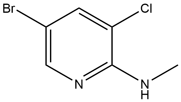 5-Bromo-3-chloro-N-methyl-2-pyridinamine Structure