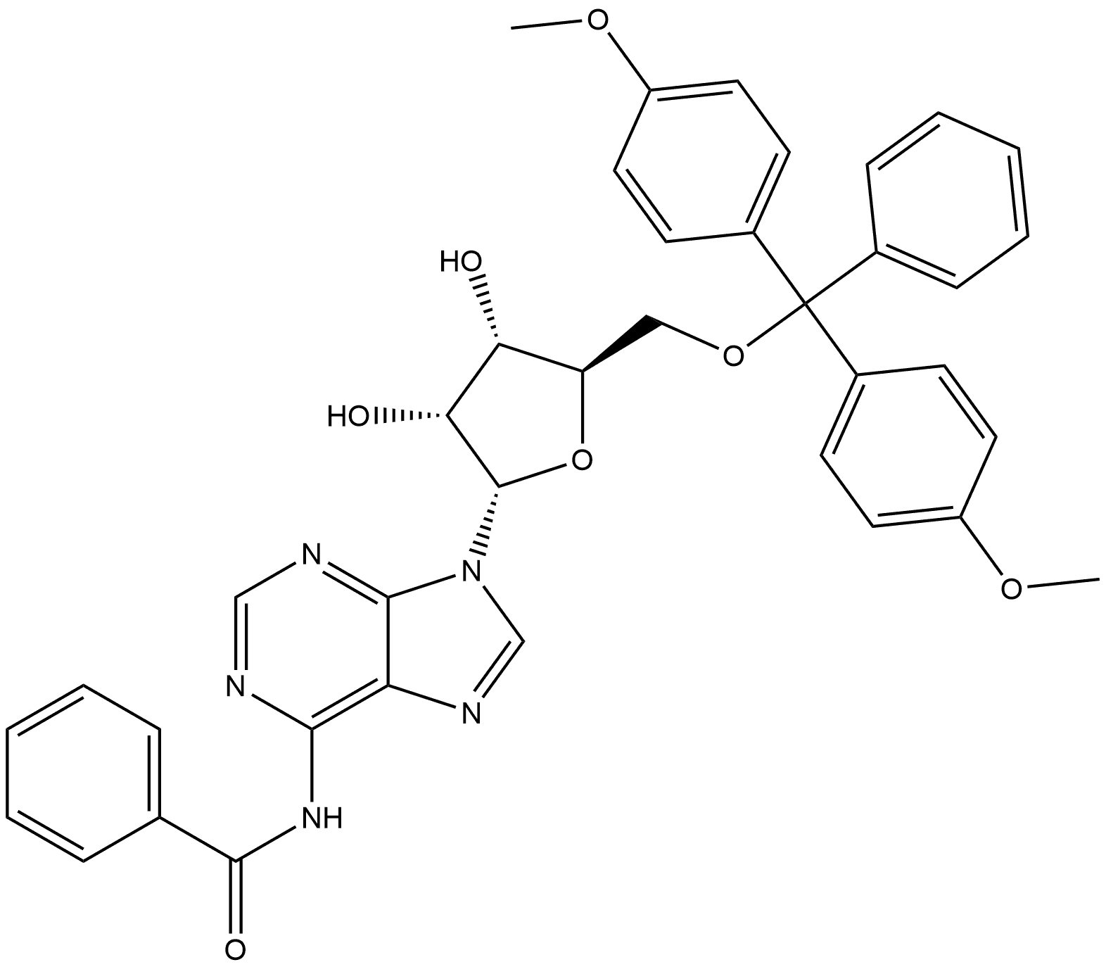 Benzamide, N-[9-[5-O-[bis(4-methoxyphenyl)phenylmethyl]-α-D-ribofuranosyl]-9H-purin-6-yl]-