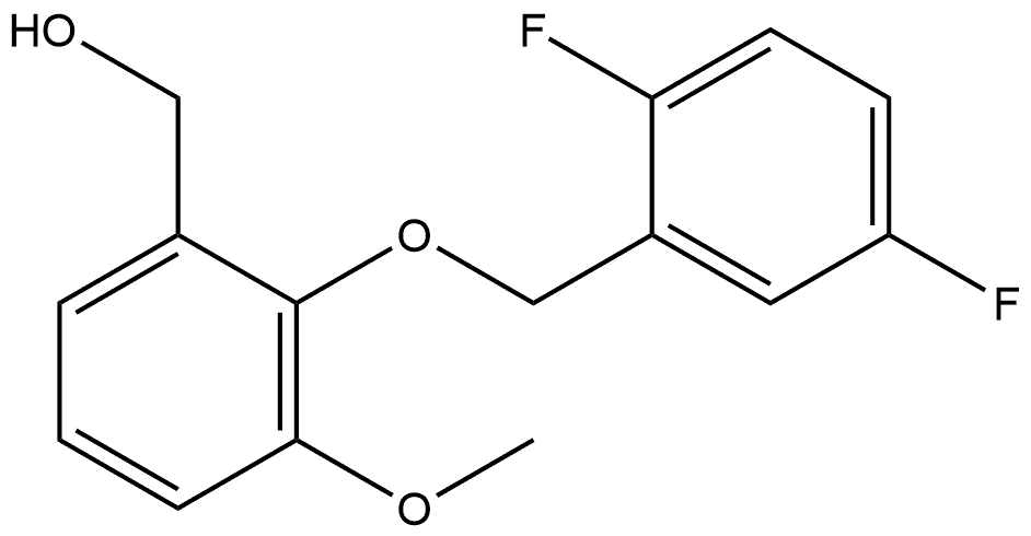 2-[(2,5-Difluorophenyl)methoxy]-3-methoxybenzenemethanol Structure