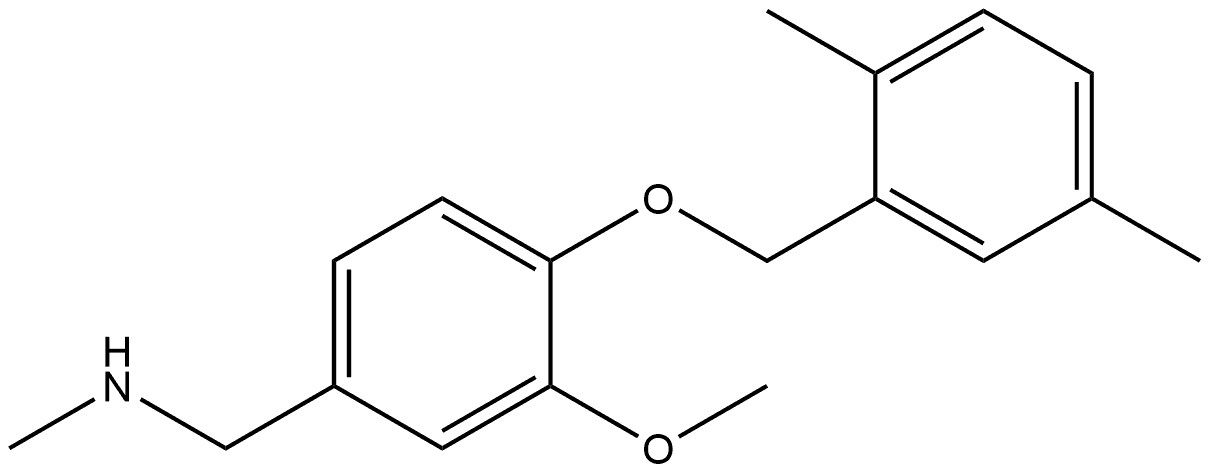 4-[(2,5-Dimethylphenyl)methoxy]-3-methoxy-N-methylbenzenemethanamine Structure