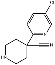 4-Piperidinecarbonitrile, 4-(5-chloro-2-pyridinyl)- Structure
