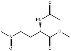Butanoic acid, 2-(acetylamino)-4-(methylsulfinyl)-, methyl ester, (2S)- Structure