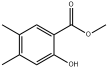 Benzoic acid, 2-hydroxy-4,5-dimethyl-, methyl ester Structure