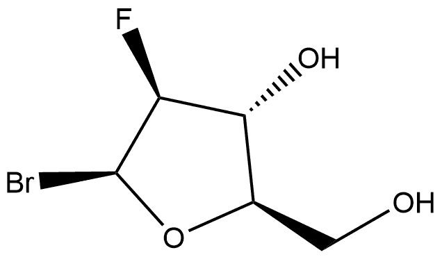 β-D-Arabinofuranosyl bromide, 2-deoxy-2-fluoro- Structure