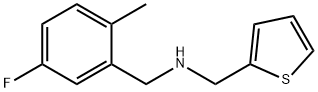 [(5-fluoro-2-methylphenyl)methyl][(thiophen-2-yl) methyl]amine Structure