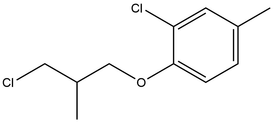 2-Chloro-1-(3-chloro-2-methylpropoxy)-4-methylbenzene Structure
