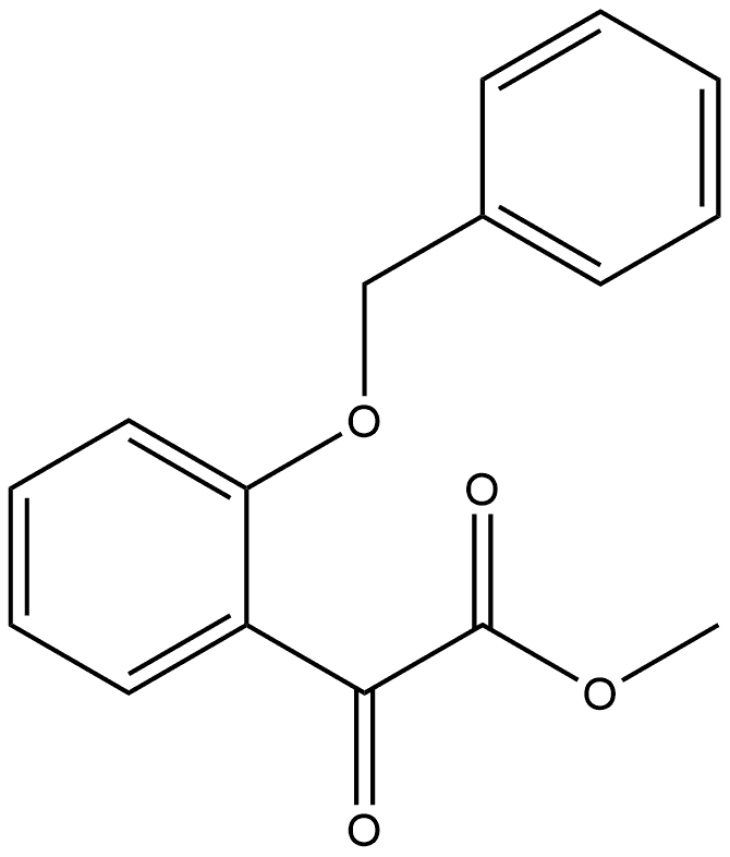 Methyl α-oxo-2-(phenylmethoxy)benzeneacetate Structure