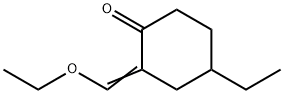 Cyclohexanone, 2-(ethoxymethylene)-4-ethyl- Structure