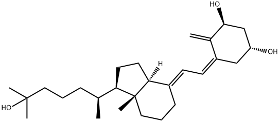 1,3-Cyclohexanediol, 4-methylene-5-[(2E)-2-[(1R,3aS,7aR)-octahydro-1-[(1S)-5-hydroxy-1,5-dimethylhexyl]-7a-methyl-4H-inden-4-ylidene]ethylidene]-, (1R,3S,5Z)- Structure