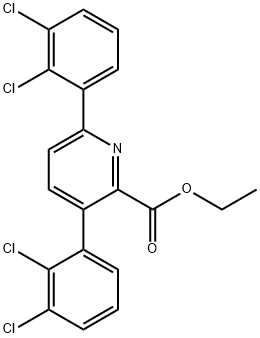 Ethyl 3,6-bis(2,3-dichlorophenyl)picolinate Structure