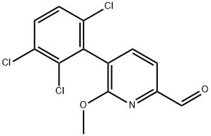 6-Methoxy-5-(2,3,6-trichlorophenyl)picolinaldehyde Structure
