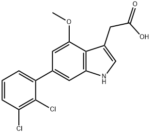 6-(2,3-Dichlorophenyl)-4-methoxyindole-3-acetic acid Structure