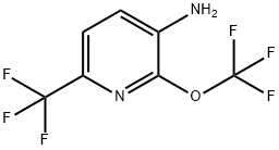 3-Amino-2-(trifluoromethoxy)-6-(trifluoromethyl)pyridine Structure