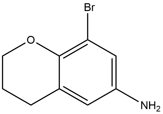 8-Bromo-3,4-dihydro-2H-1-benzopyran-6-amine Structure