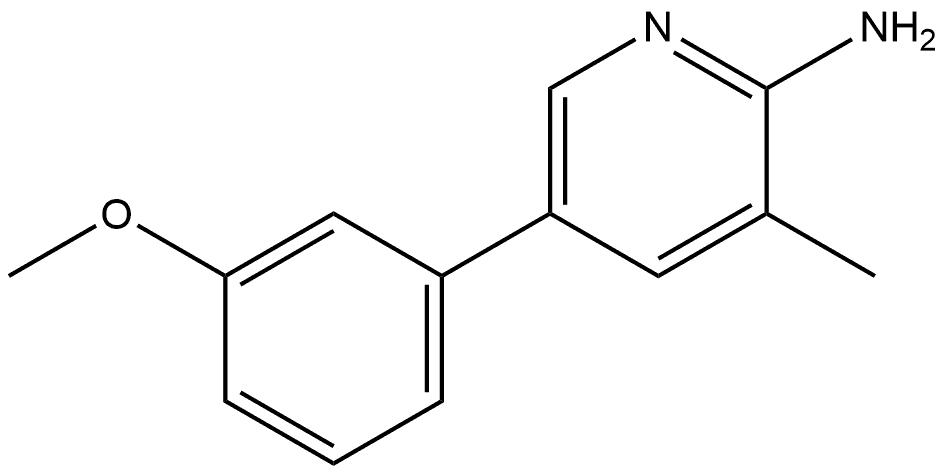 5-(3-Methoxyphenyl)-3-methyl-2-pyridinamine Structure
