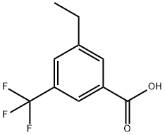 3-ethyl-5-(trifluoromethyl)benzoic acid Structure