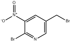 2-bromo-5-(bromomethyl)-3-nitropyridine Structure