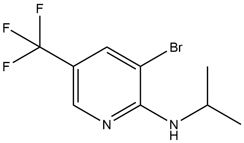 3-Bromo-N-(1-methylethyl)-5-(trifluoromethyl)-2-pyridinamine Structure