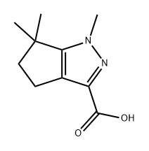 3-Cyclopentapyrazolecarboxylic acid, 1,4,5,6-tetrahydro-1,6,6-trimethyl- Structure
