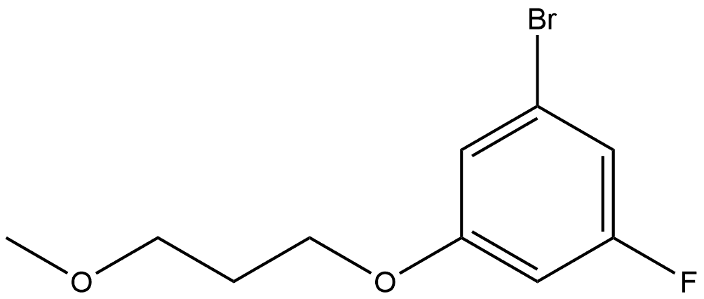 1-Bromo-3-fluoro-5-(3-methoxypropoxy)benzene Structure