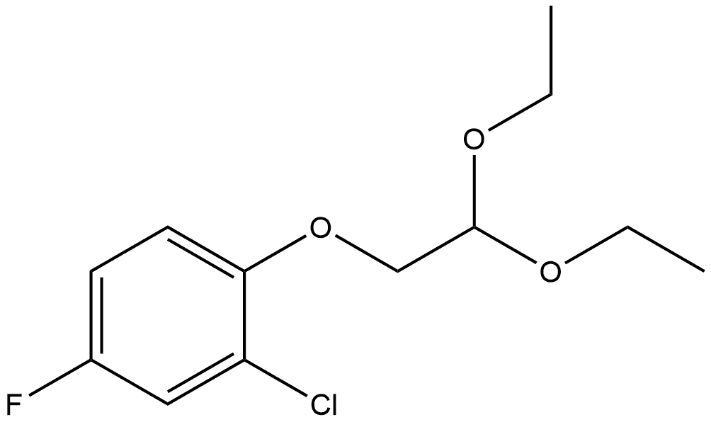 2-Chloro-1-(2,2-diethoxyethoxy)-4-fluorobenzene Structure