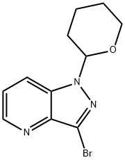 3-Bromo-1-(tetrahydro-2H-pyran-2-yl)-1H-pyrazolo[4,3-b]pyridine Structure