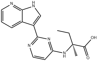 D-Isovaline, N-[2-(1H-pyrrolo[2,3-b]pyridin-3-yl)-4-pyrimidinyl]-