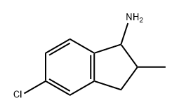 1H-Inden-1-amine, 5-chloro-2,3-dihydro-2-methyl- Structure