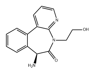 6H-Pyrido[3,2-a][3]benzazepin-6-one, 7-amino-5,7-dihydro-5-(2-hydroxyethyl)-, (7S)-