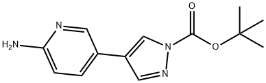 tert-Butyl 4-(6-aminopyridin-3-yl)pyrazole-1-carboxylate Structure