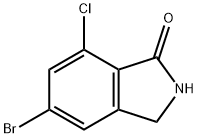 1H-Isoindol-1-one, 5-bromo-7-chloro-2,3-dihydro- Structure