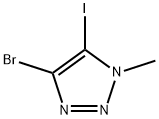 4-bromo-5-iodo-1-methyl-1H-1,2,3-triazole Structure