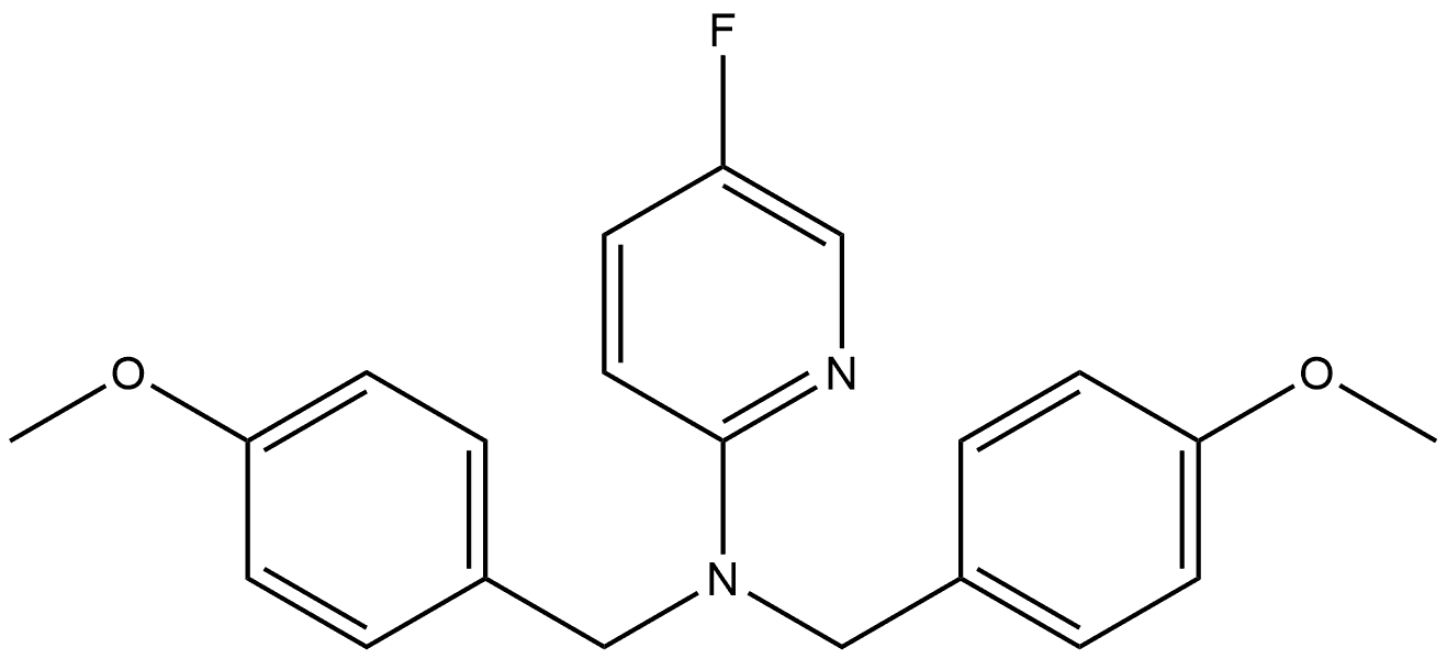 5-Fluoro-N,N-bis[(4-methoxyphenyl)methyl]-2-pyridinamine Structure