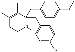 Pyridine, 1,2,5,6-tetrahydro-2,2-bis[(4-methoxyphenyl)methyl]-1,3,4-trimethyl- Structure