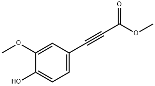 2-Propynoic acid, 3-(4-hydroxy-3-methoxyphenyl)-, methyl ester Structure