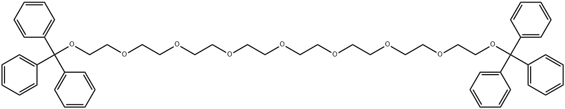 2,5,8,11,14,17,20,23,26-Nonaoxaheptacosane, 1,1,1,27,27,27-hexaphenyl- Structure