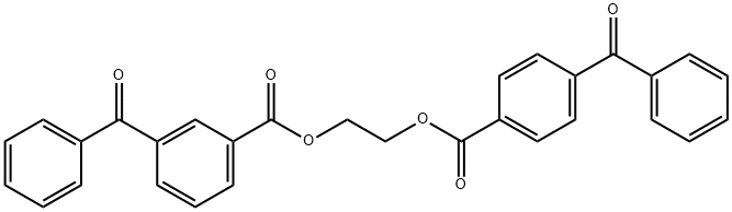 2-[(4-Benzoylbenzoyl)oxy]ethyl 3-benzoylbenzoate Structure