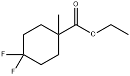 Cyclohexanecarboxylic acid, 4,4-difluoro-1-methyl-, ethyl ester Structure