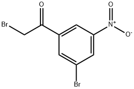 Ethanone, 2-bromo-1-(3-bromo-5-nitrophenyl)- Structure
