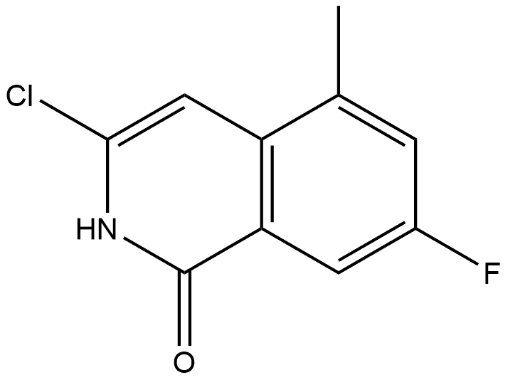 3-Chloro-7-fluoro-5-methyl-1(2H)-isoquinolinone Structure