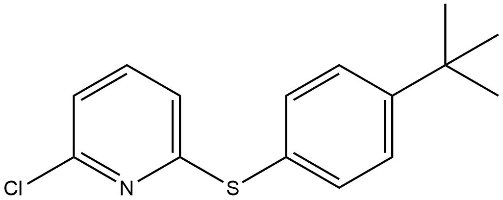 2-Chloro-6-[[4-(1,1-dimethylethyl)phenyl]thio]pyridine Structure